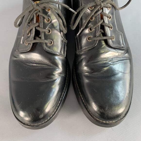 MARC JACOBS Size 8 Black Gold Leather Derby Lace-Up Shoes - Picture 10 of 12